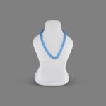 Natural Blue Topaz (Dyed) Beads Necklace Mala (10 Line Sky Blue Colors)