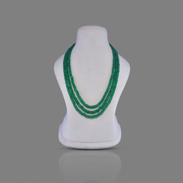 Natural Onyx Beads Necklace Mala (Green Colours)