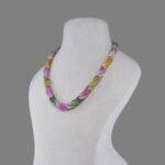 Natural Tourmaline Beads Necklace Mala (10 Line Multi Colour)