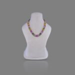 Natural Tourmaline Beads Necklace Mala (10 Line Multi Colour)