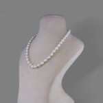 Freshwater Pearl Beads Necklace Mala ( White Colour)