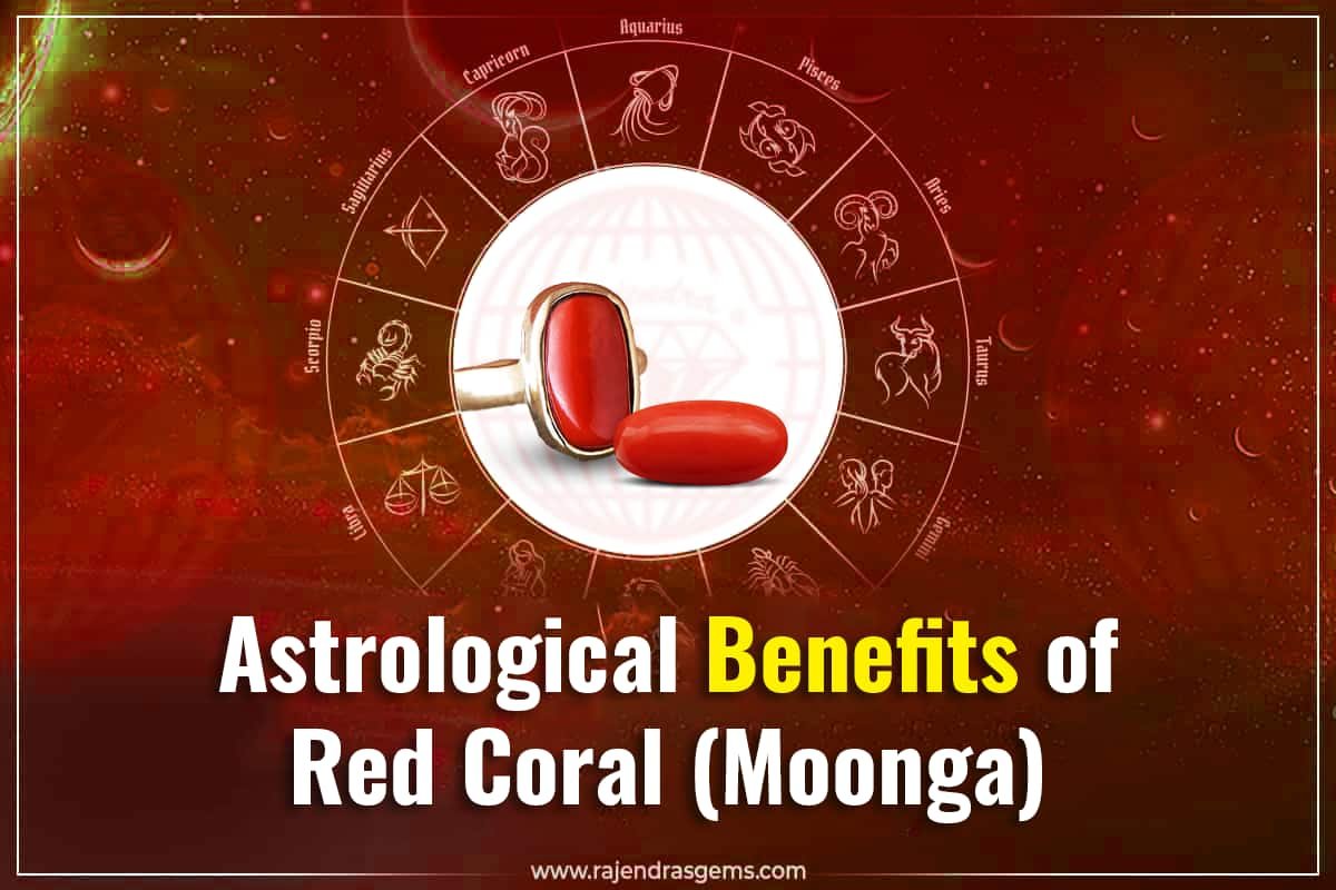 Red Coral, Moonga for Mars in 1st house in Aries Ascendant