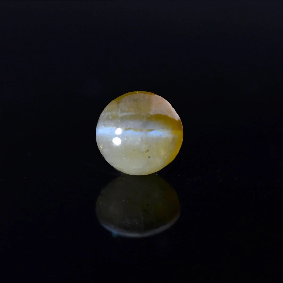 Chrysoberyl-Cat_s Eye-Lehsuniya-rg-chryso-cat-59-1 5.69 Carats Chrysoberyl Cat’s Eye ( 6.32 Ratti Lehsuniya ) - Image 1