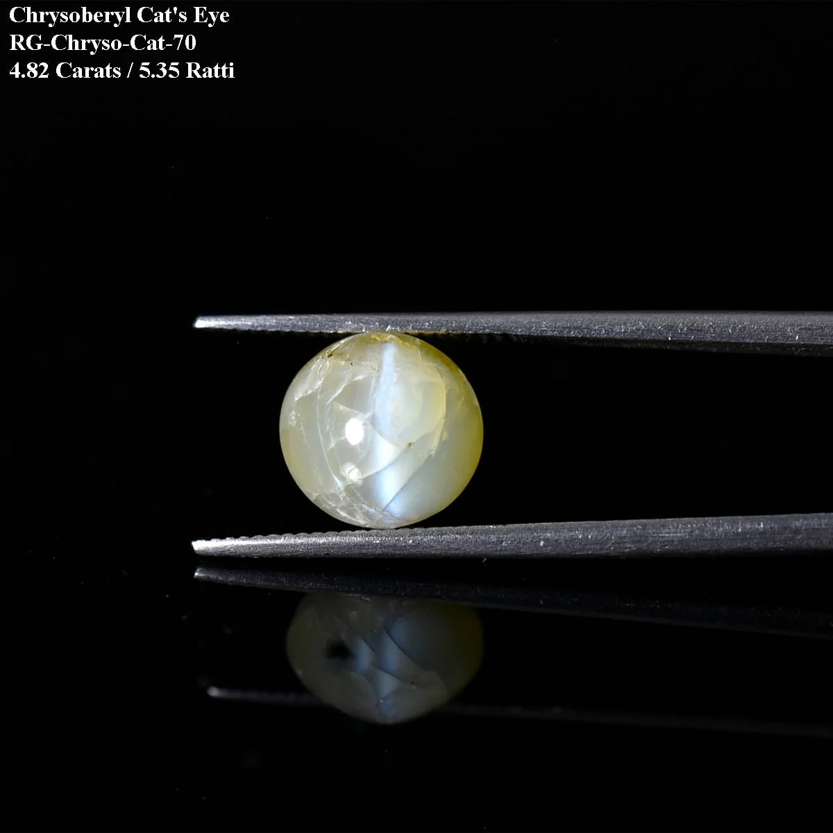4.82 Carats Chrysoberyl Cat’s Eye ( 5.36 Ratti Lehsuniya ) - Image 2