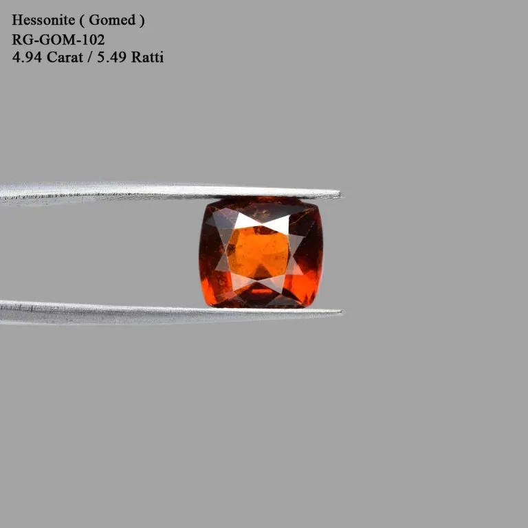 4.94 Carats Hessonite Garnet ( 5.49 Ratti Gomed ) - Image 2