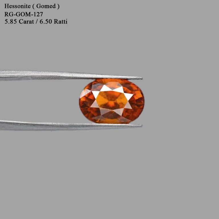 5.85 Carats Hessonite Garnet ( 6.5 Ratti Gomed ) - Image 2