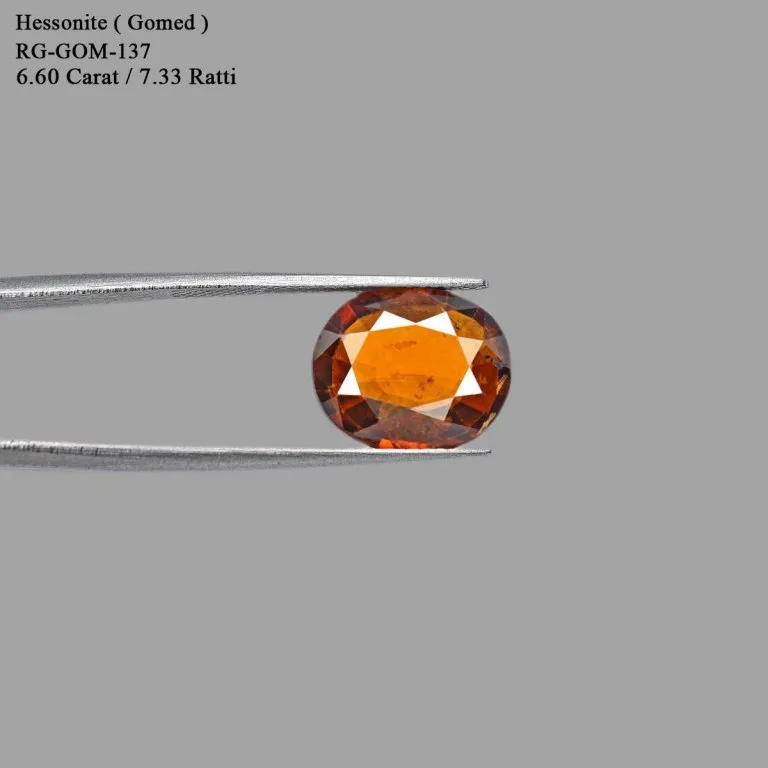 6.6 Carats Hessonite Garnet ( 7.33 Ratti Gomed ) - Image 2