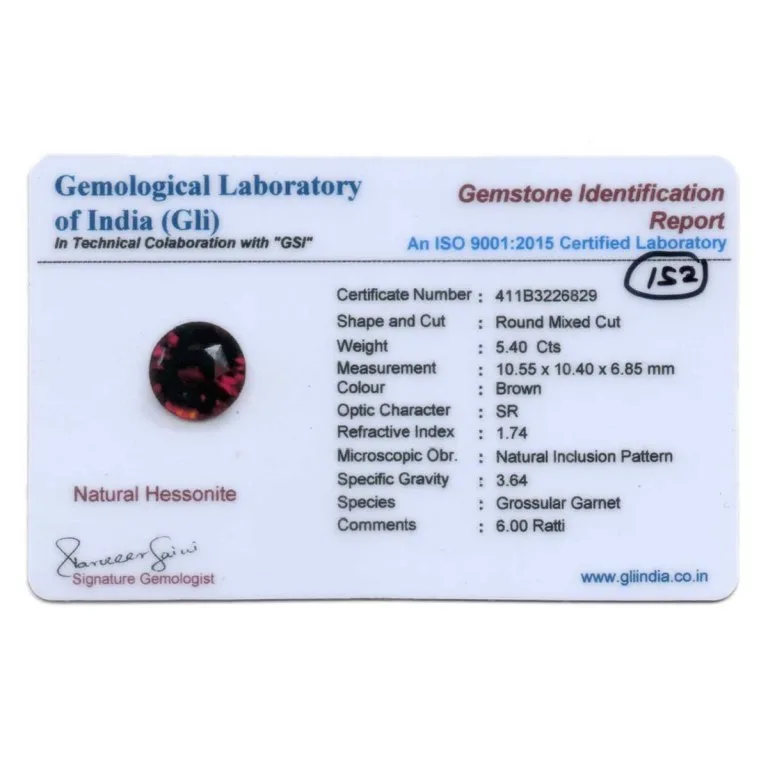 5.39 Carats Hessonite Garnet ( 5.99 Ratti Gomed ) - Image 3