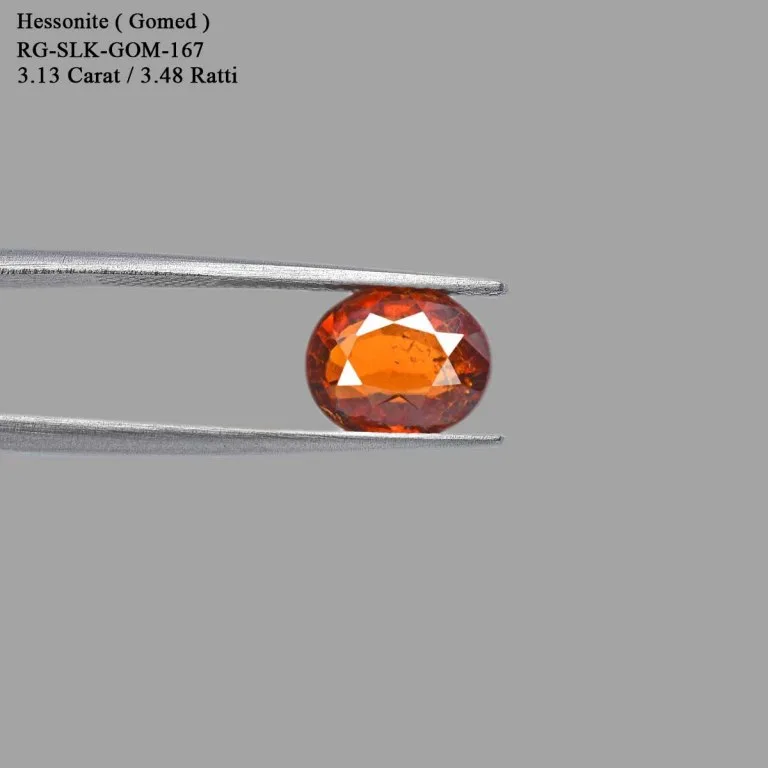 3.13 Carats Hessonite Garnet ( 3.48 Ratti Gomed ) - Image 2