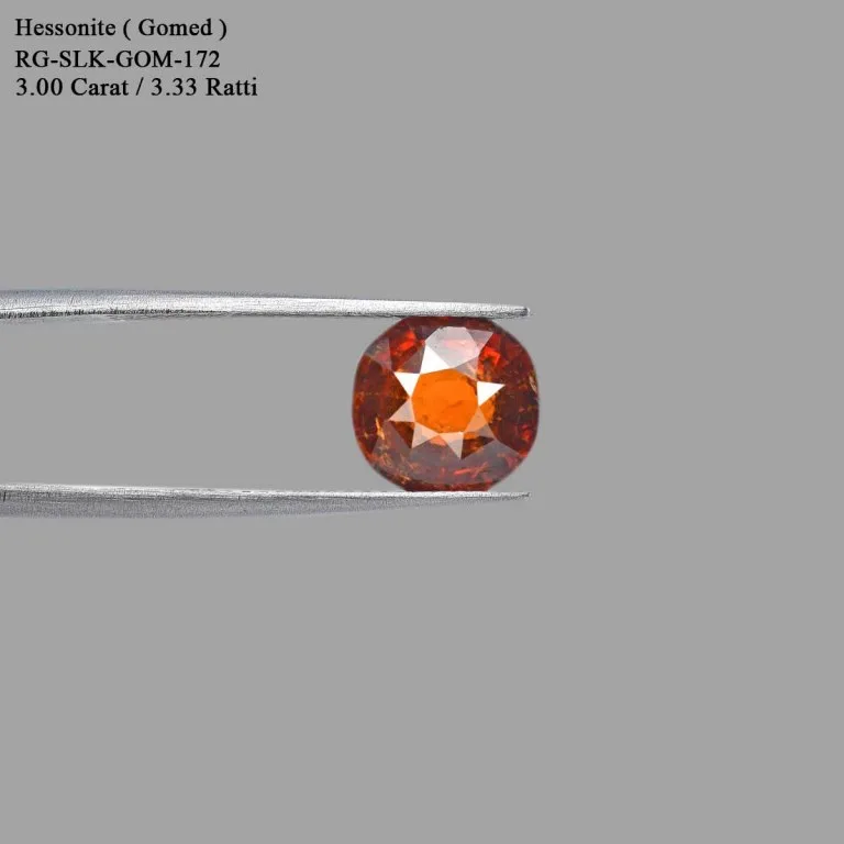 3 Carats Hessonite Garnet ( 3.33 Ratti Gomed ) - Image 2