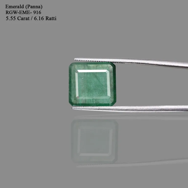 5.55 Carats Emerald ( 6.16 Ratti Panna ) - Image 2