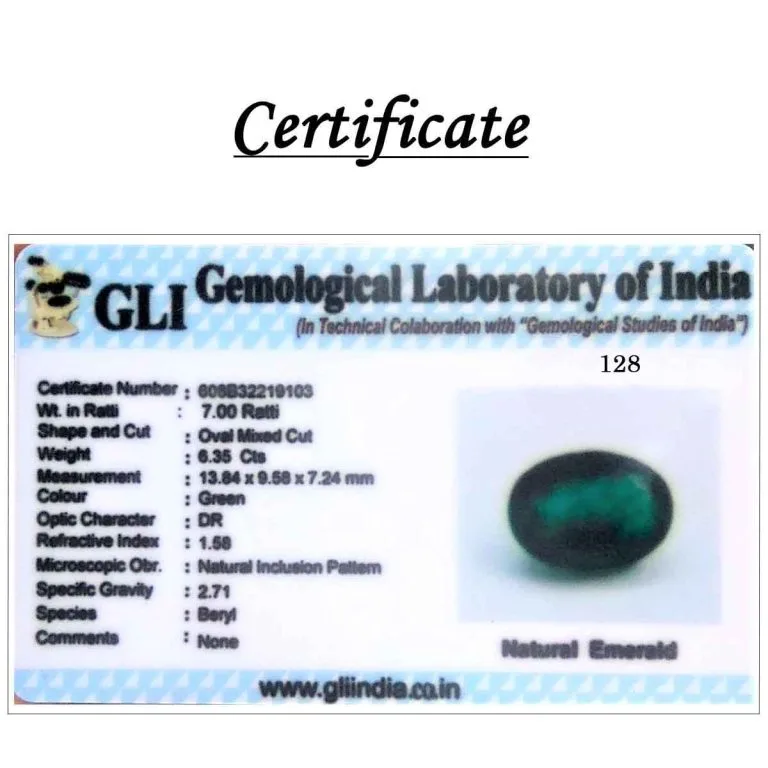 6.35 Carats Emerald ( 7 Ratti Panna ) - Image 3