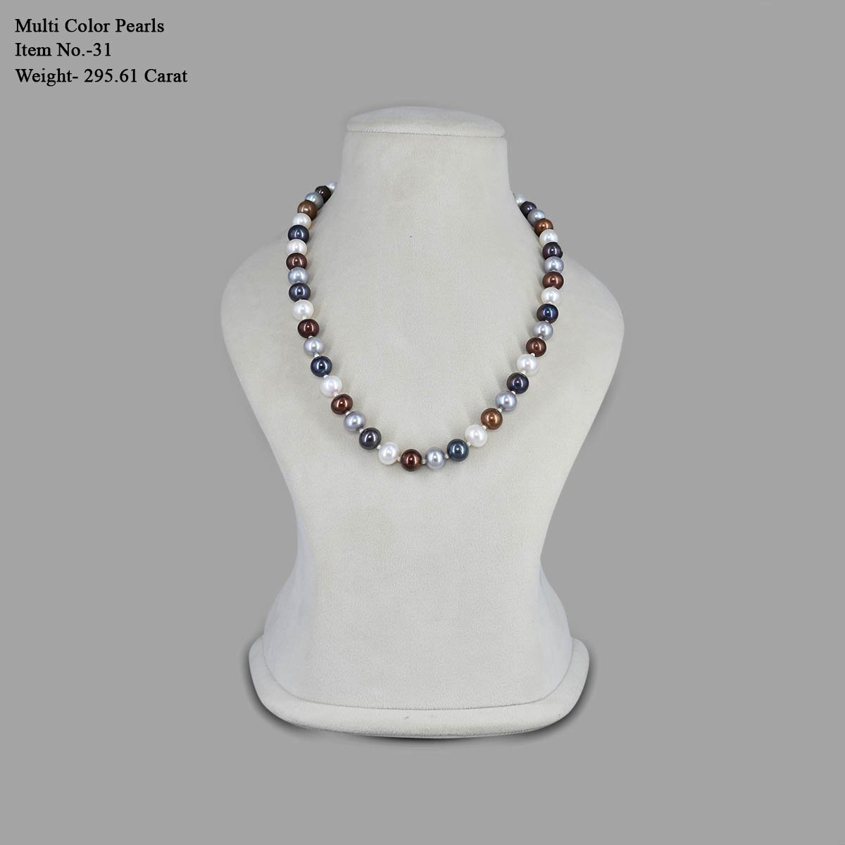 RGW-Gemstones-mala-0125-Pearl -31 (1) Freshwater Pearl Moti Mala Necklace (Single Line Multi Colour ) - Image 2