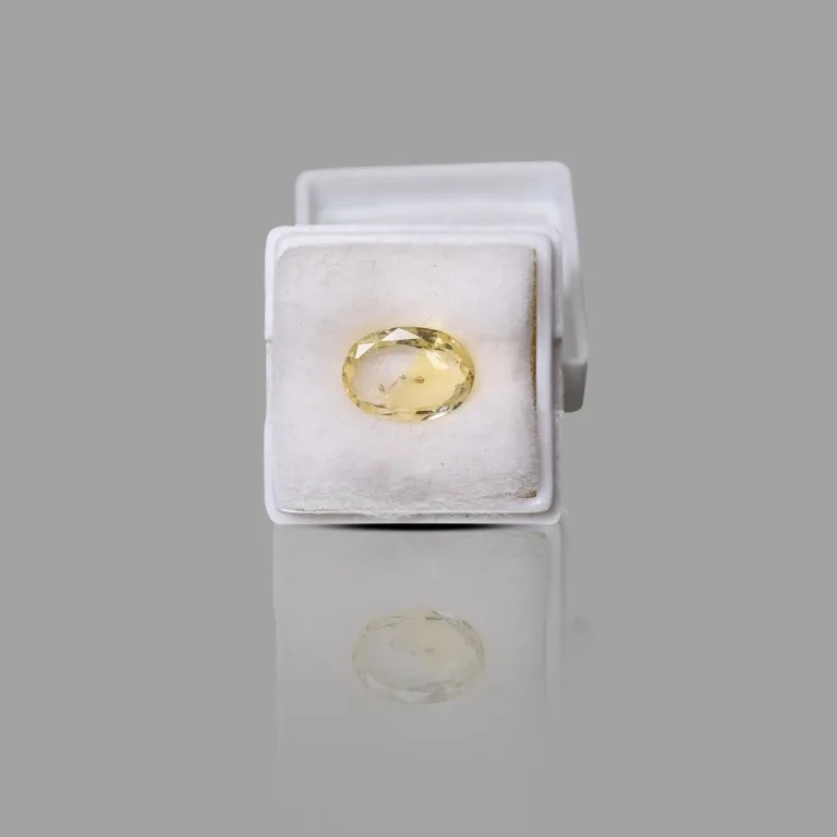 5.85 Carats Yellow Sapphire ( 6.5 Ratti Pukhraj )