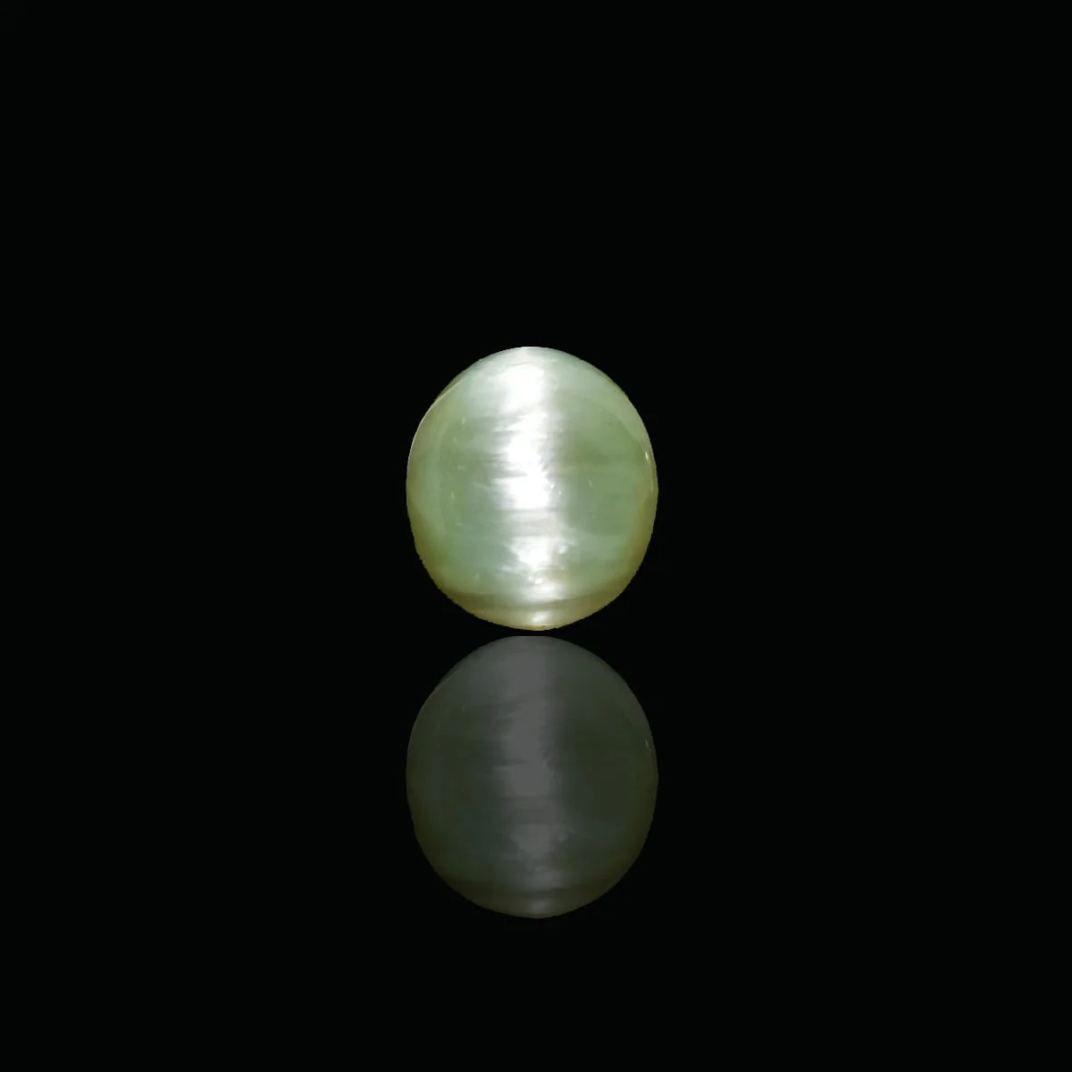 catseye-prehnite-D0821-rg-Pre-cat-01-1 8.79 Carats Prehnite Cat's Eye ( 9.77 Ratti Lehsunia ) - Image 1