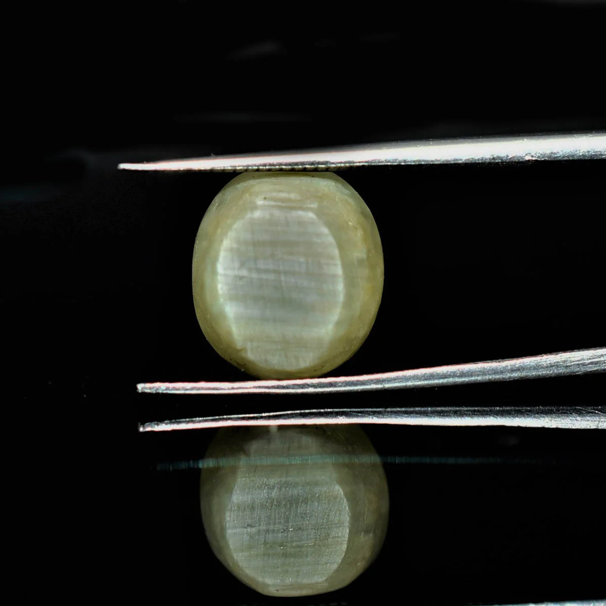9.02 Carats Prehnite Cat's Eye ( 10.02 Ratti Lehsunia ) - Image 3