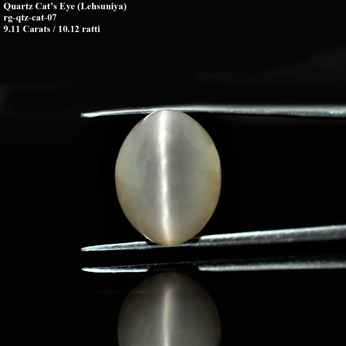 9.11 Carats Quartz Cats Eye ( 10.12 Ratti Lehsunia ) - Image 2