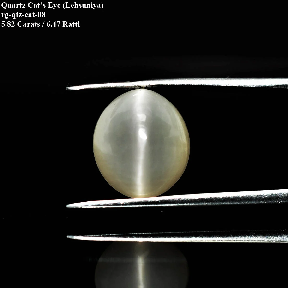 5.82 Carats Quartz Cats Eye ( 6.47 Ratti Lehsunia ) - Image 2