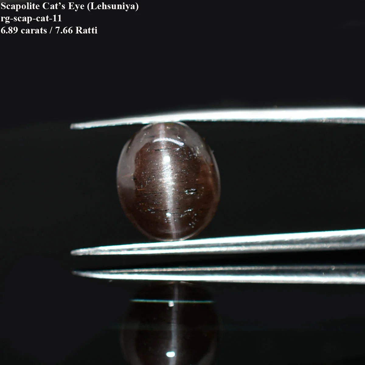 6.89 Carats Scapolite Cat's Eye ( 7.65 Ratti Lehsunia ) - Image 2