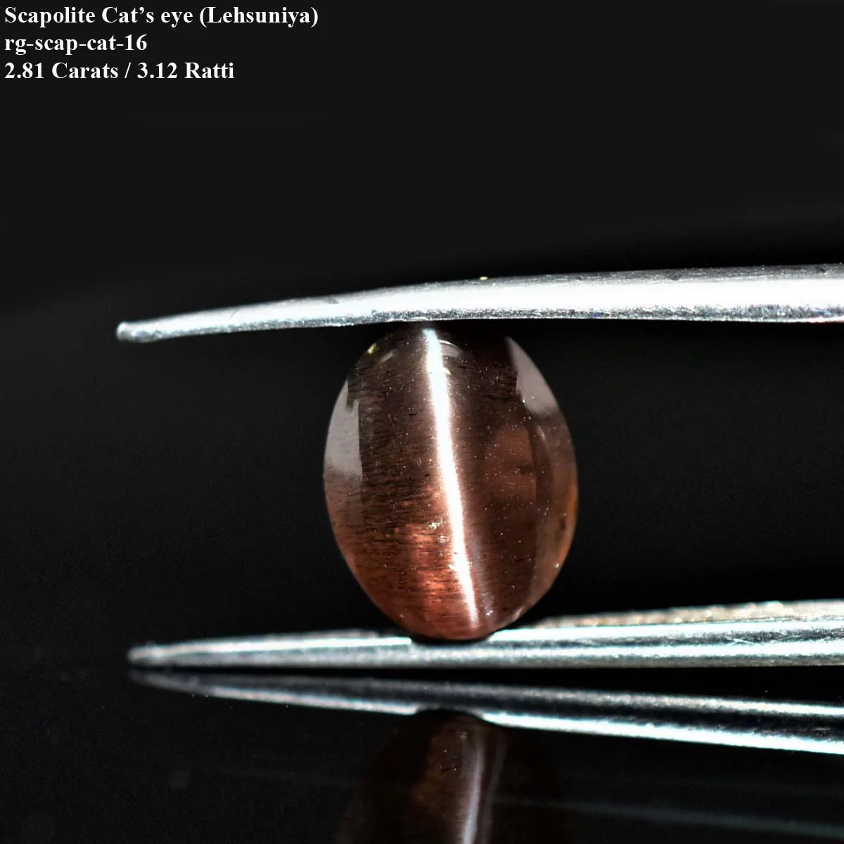 2.81 Carats Scapolite Cat's Eye ( 3.12 Ratti Lehsunia ) - Image 2