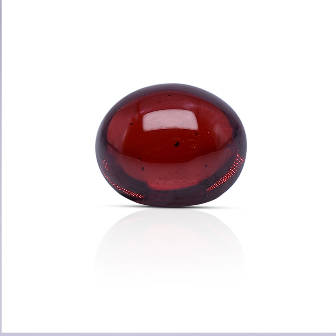 d0526-rg-grnt-37-1 5.08 carats Red Garnet ( 5.64 ratti Tamda ) - Image 1