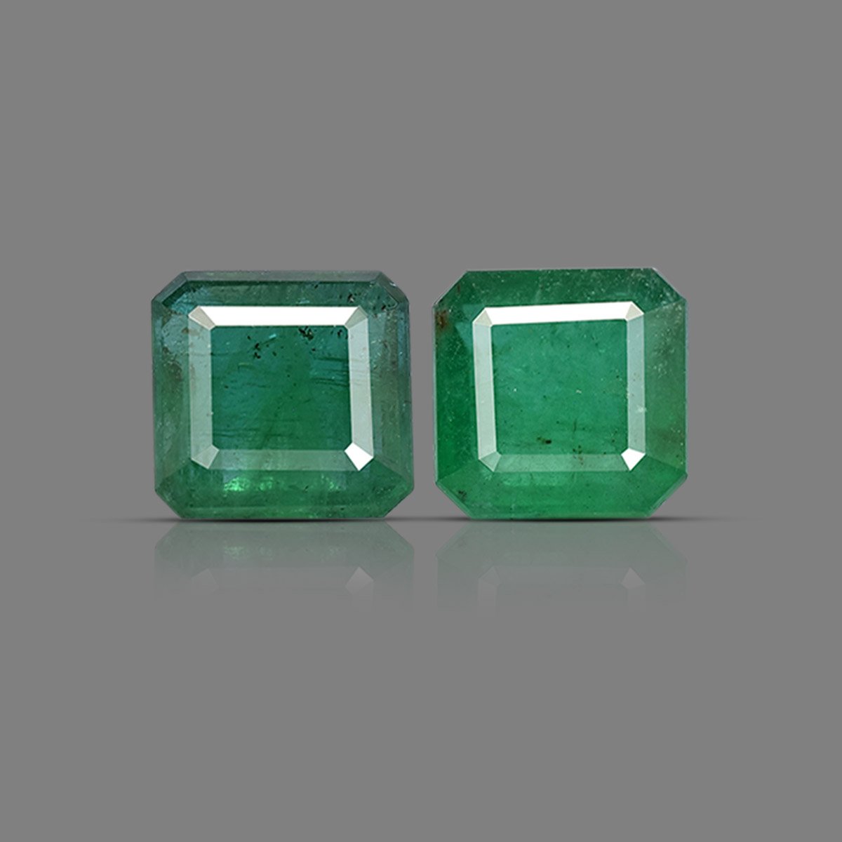 d0526-rg-pair-zam-em-719-1 10.53 Carats Emerald ( 11.70 Ratti Panna ) - Image 1