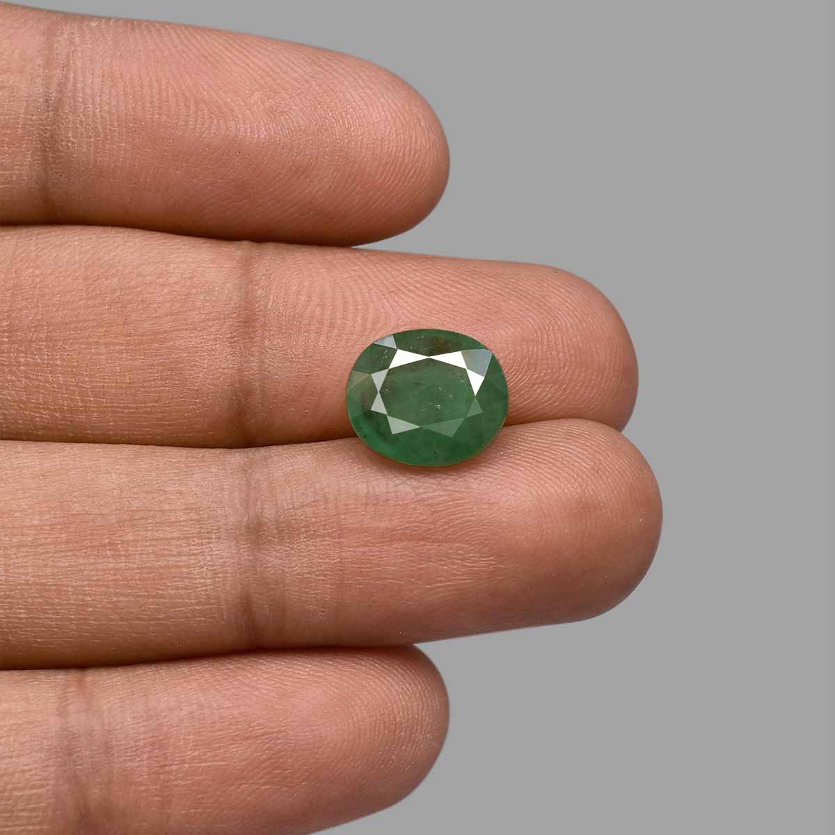 d0825-rg-em-236-5 5.39 Carats Emerald ( 5.92 Ratti Panna ) - Image 5