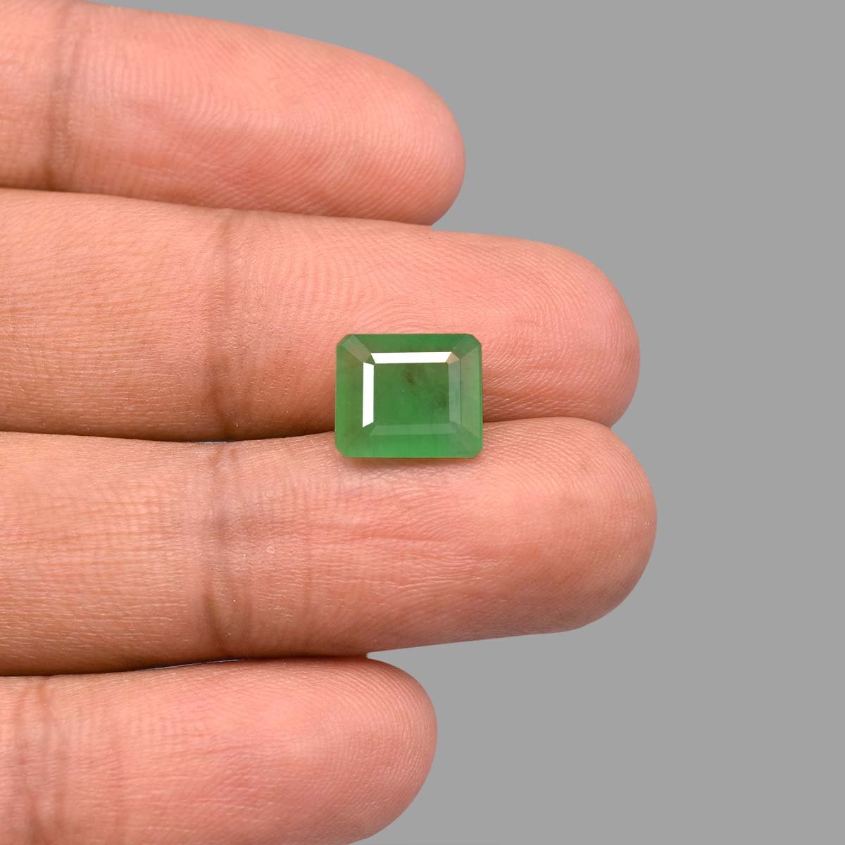 d0825-rg-em-402-5 4.91 Carats Emerald ( 5.46 Ratti Panna ) - Image 5