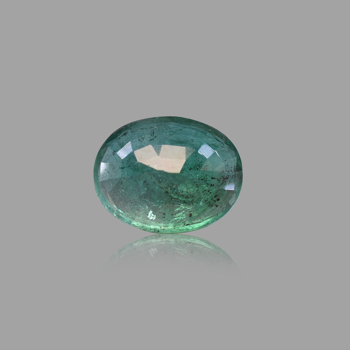d0825-rg-em-501-2 11.39 Carats Emerald ( 12.66 Ratti Panna ) - Image 2