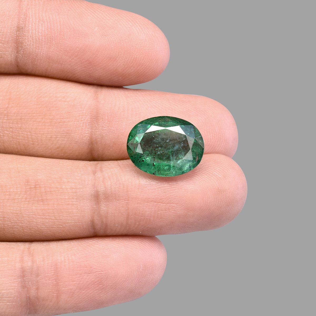 d0825-rg-em-501-5 11.39 Carats Emerald ( 12.66 Ratti Panna ) - Image 5