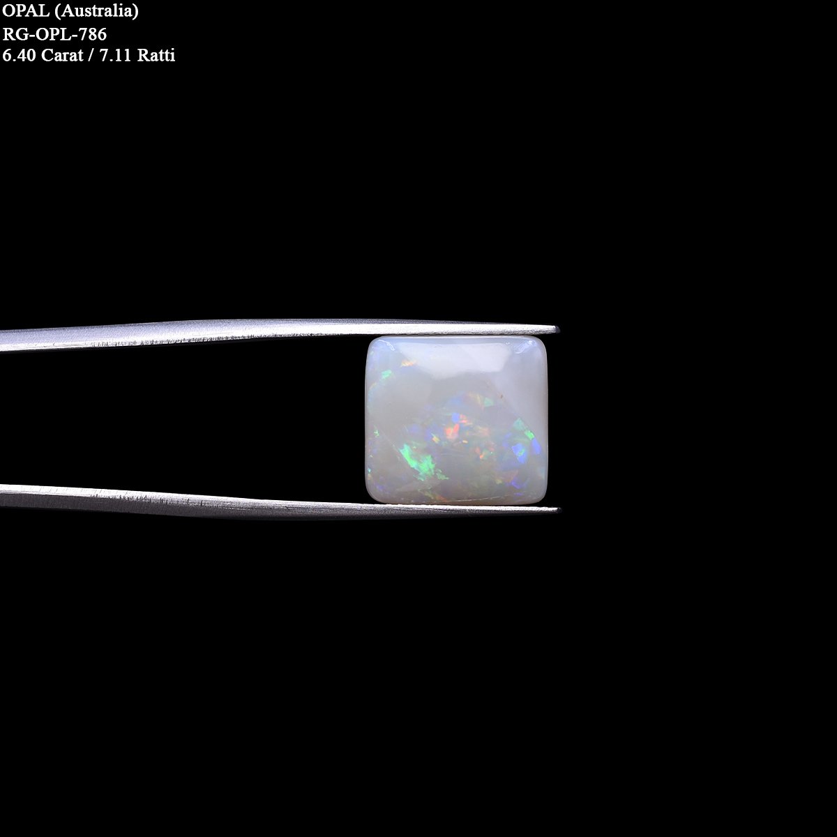 d0825-rg-opl-786-3 6.4 carats Opal ( 7.11 ratti Dudhiya Patthar ) - Image 3