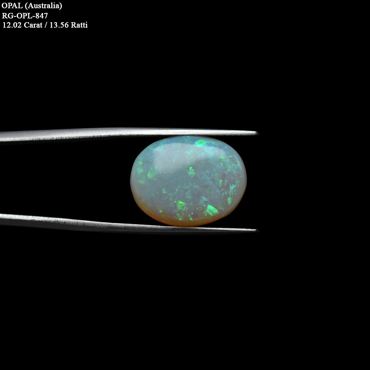 d0825-rg-opl-847-3 12.2 carats Opal ( 13.56 ratti Dudhiya Patthar ) - Image 3