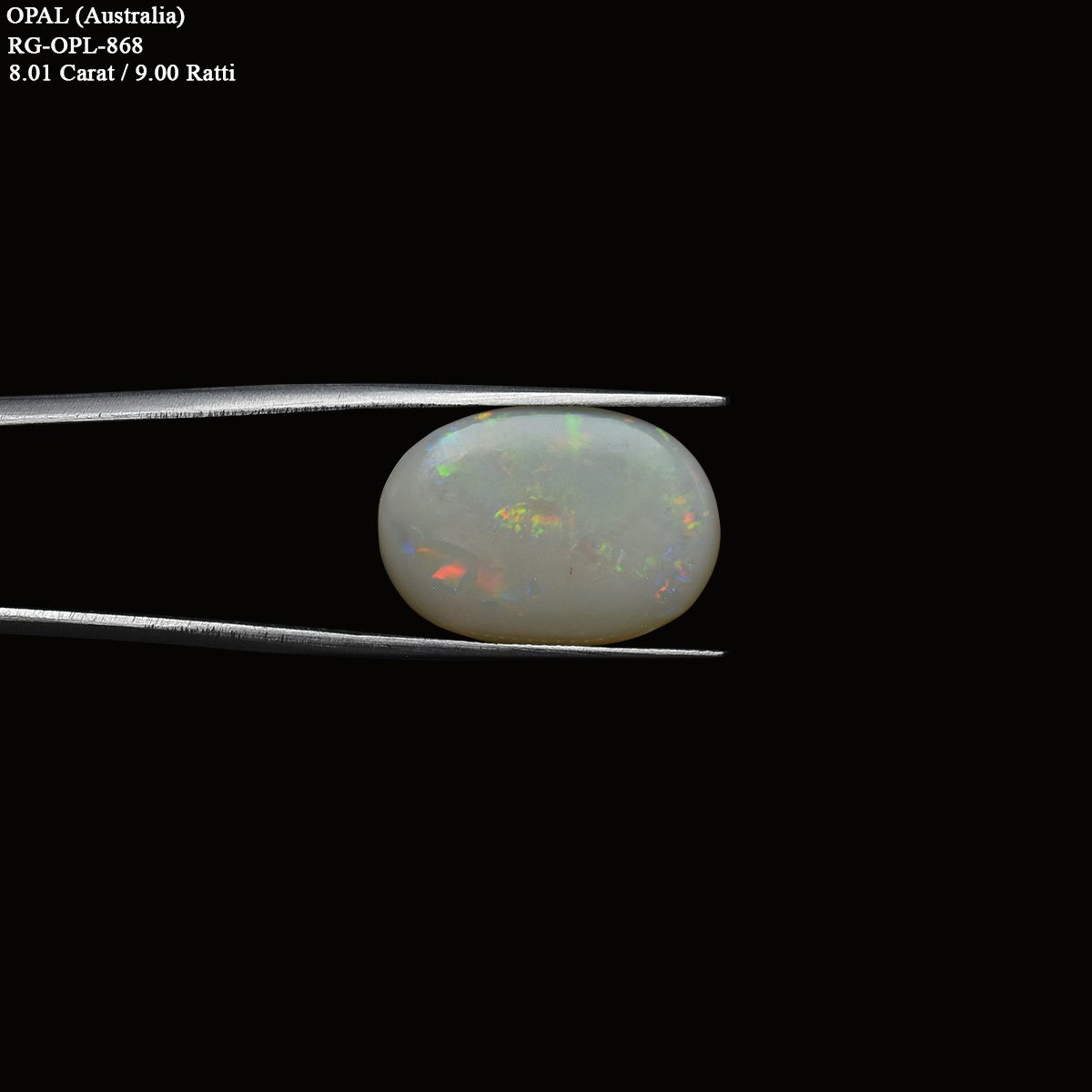 d0825-rg-opl-868-3 8.1 carats Opal ( 9 ratti Dudhiya Patthar ) - Image 3