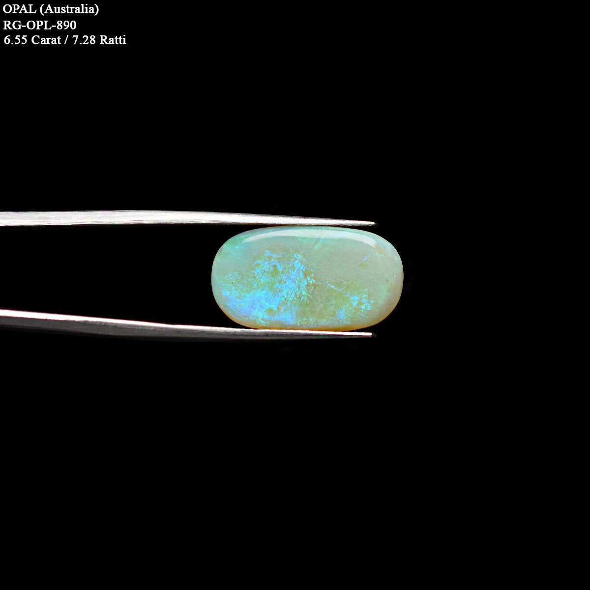 d0825-rg-opl-890-3 6.55 carats Opal ( 7.28 ratti Dudhiya Patthar ) - Image 3