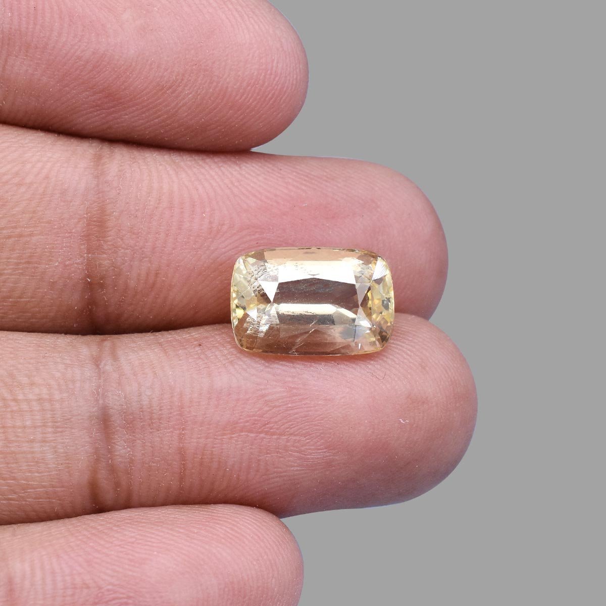 d0825-rgw-h-puk-3007-5 9.21 carats Yellow Sapphire  ( 10.23 Ratti Pukhraj ) - Image 5