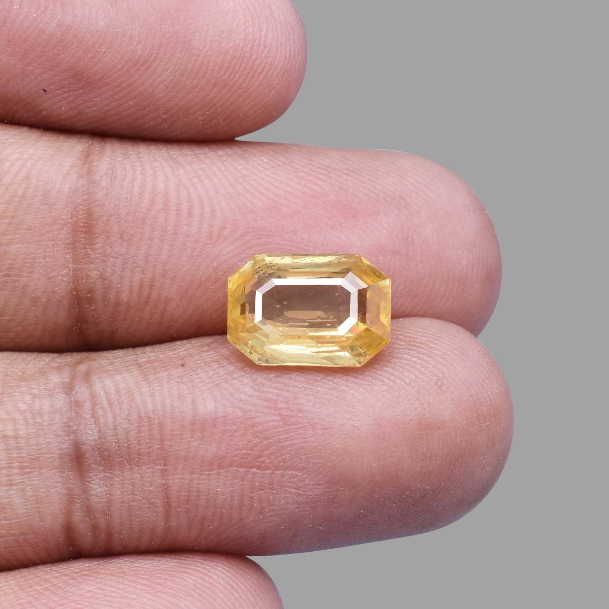 d0825-rgw-h-puk-3013-5 6.42 carats Yellow Sapphire  ( 7.13 Ratti Pukhraj ) - Image 5