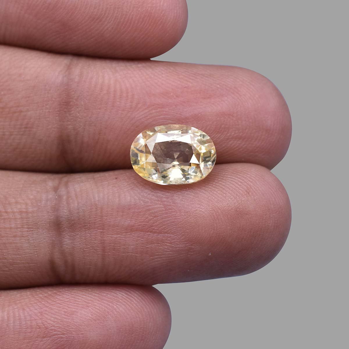 d0825-rgw-h-puk-3028-5 5.01 carats Yellow Sapphire  ( 5.57 Ratti Pukhraj ) - Image 5