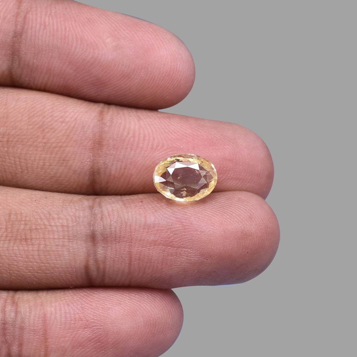 d0825-rgw-h-puk-3058-5 4.9 carats Yellow Sapphire  ( 5.44 Ratti Pukhraj ) - Image 5