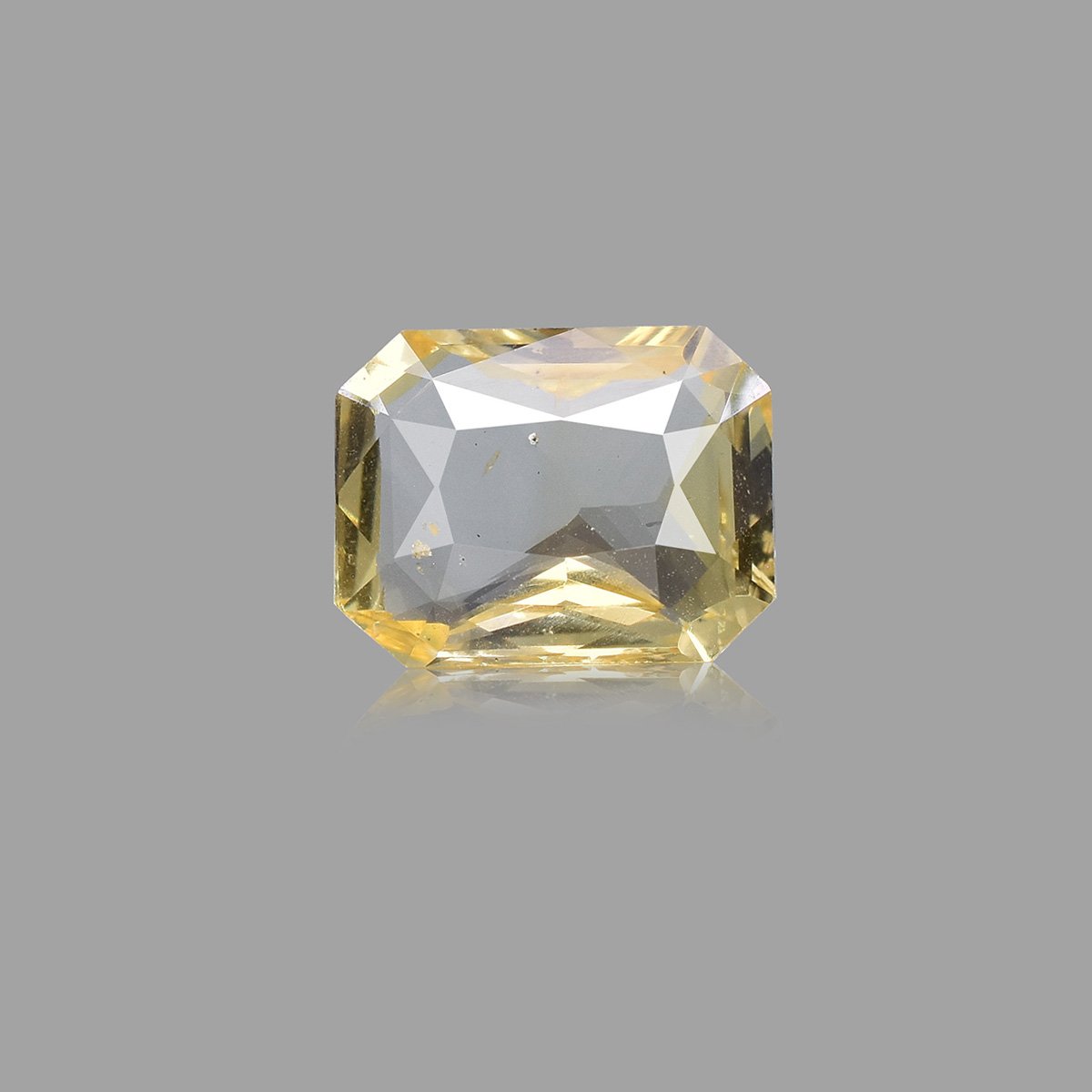 d0825-rgw-h-puk-3060-1 3.45 carats Yellow Sapphire  ( 3.83 Ratti Pukhraj ) - Image 1
