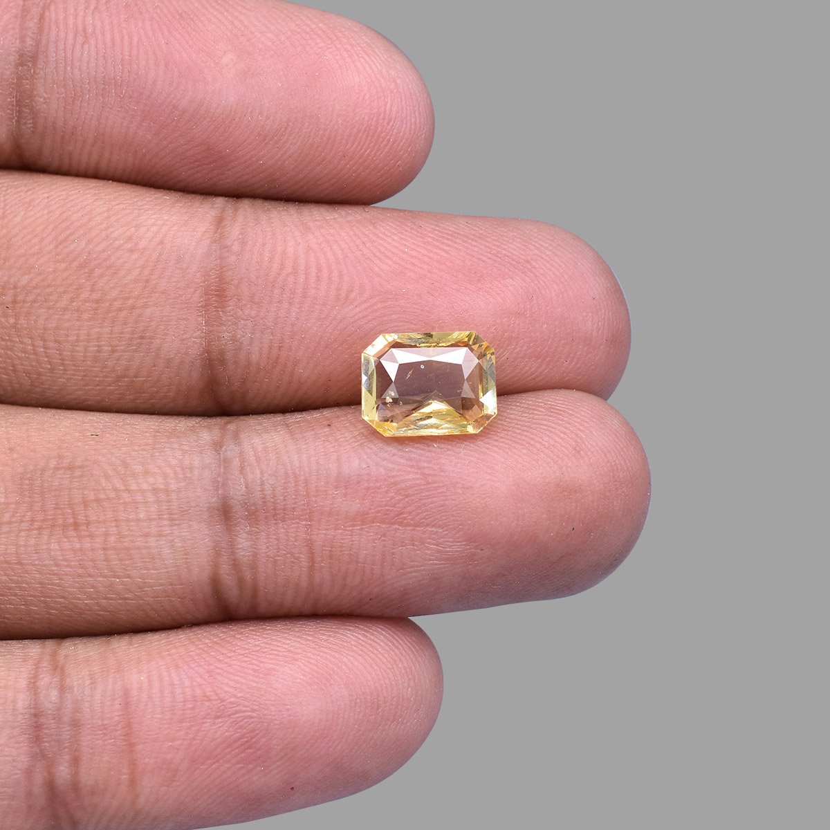 d0825-rgw-h-puk-3060-5 3.45 carats Yellow Sapphire  ( 3.83 Ratti Pukhraj ) - Image 5