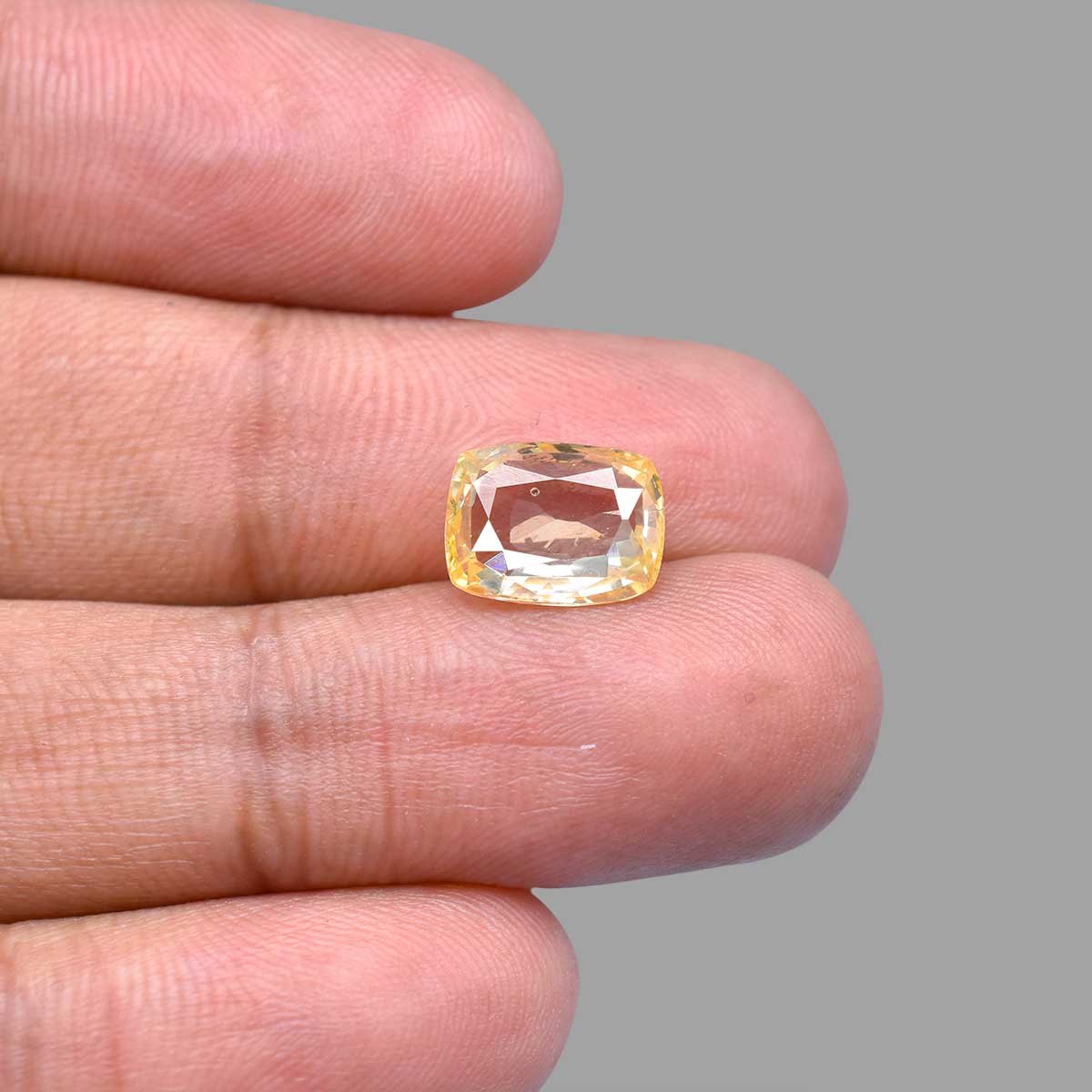 d0825-rgw-puk-640-5 5.66 carats Yellow Sapphire  ( 6.29 Ratti Pukhraj ) - Image 5