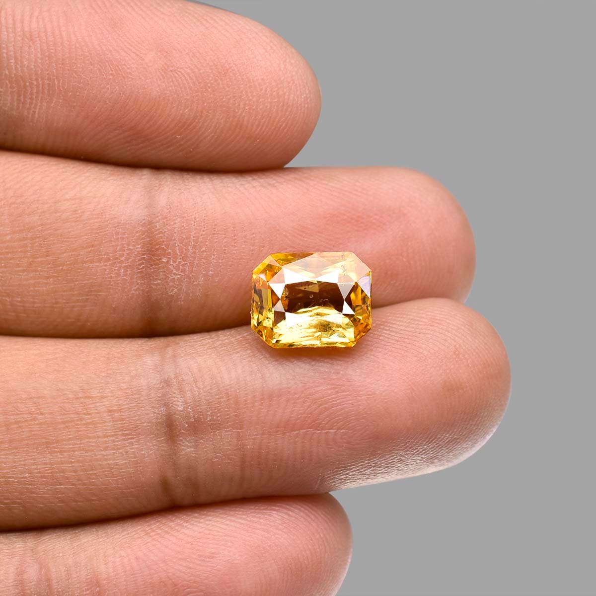 d0825-rgw-w-puk-3801-5 5.91 carats Yellow Sapphire  ( 6.57 Ratti Pukhraj ) - Image 5