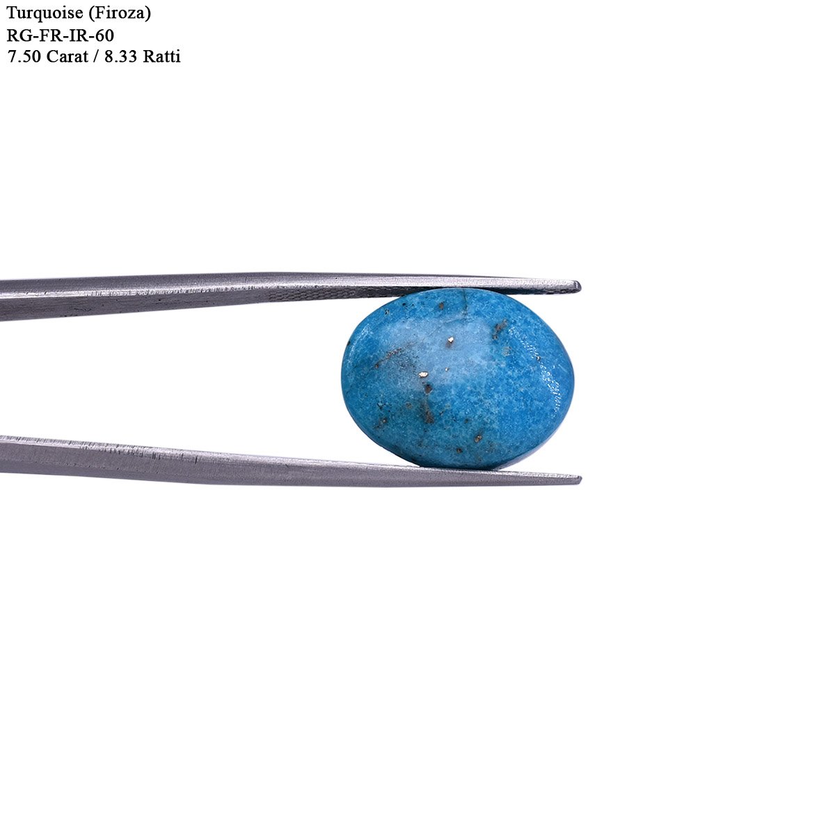 d0925-rg-fr-ir-60-4 7.5 carats Turquoise ( 8.33 ratti Firoza ) - Image 4