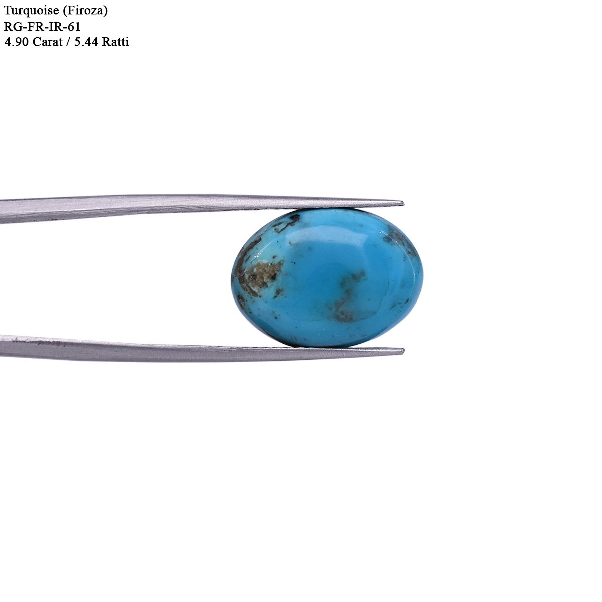 d0925-rg-fr-ir-61-4 4.9 carats Turquoise ( 5.44 ratti Firoza ) - Image 4