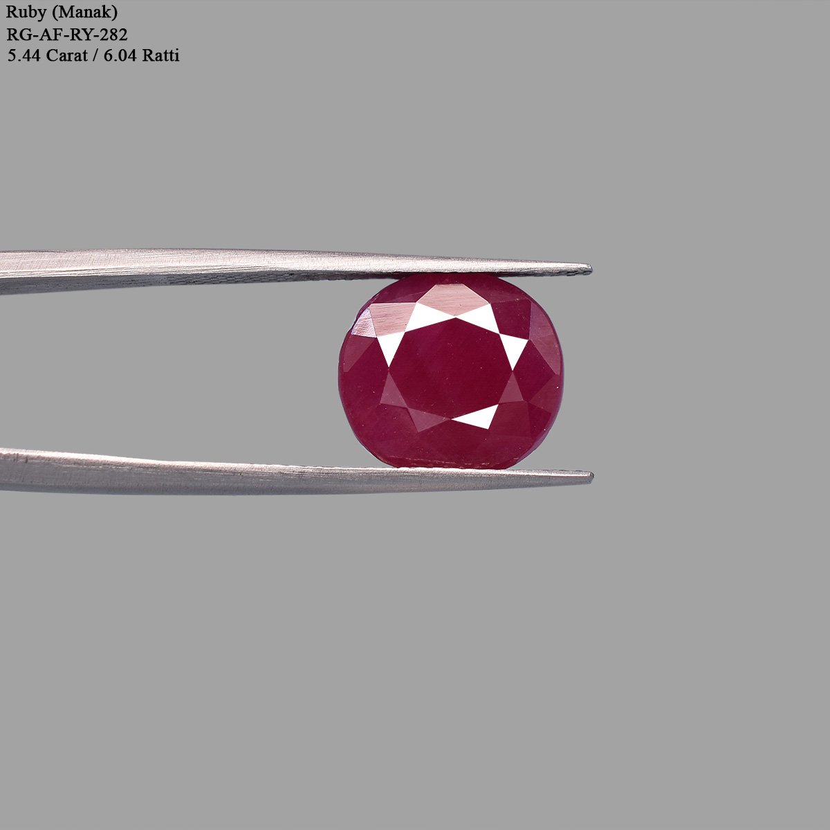 d0925-rg-ry-af-282-4 5.44 carats Ruby ( 6.04 ratti Manik ) - Image 4