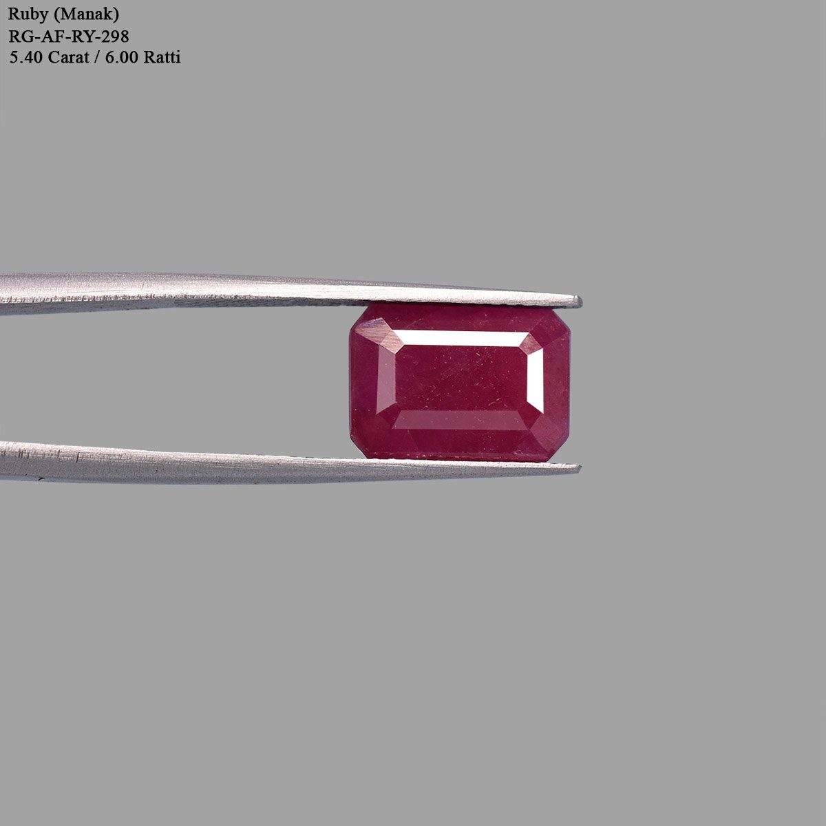 d0925-rg-ry-af-298-4 5.4 carats Ruby ( 6 ratti Manik ) - Image 4