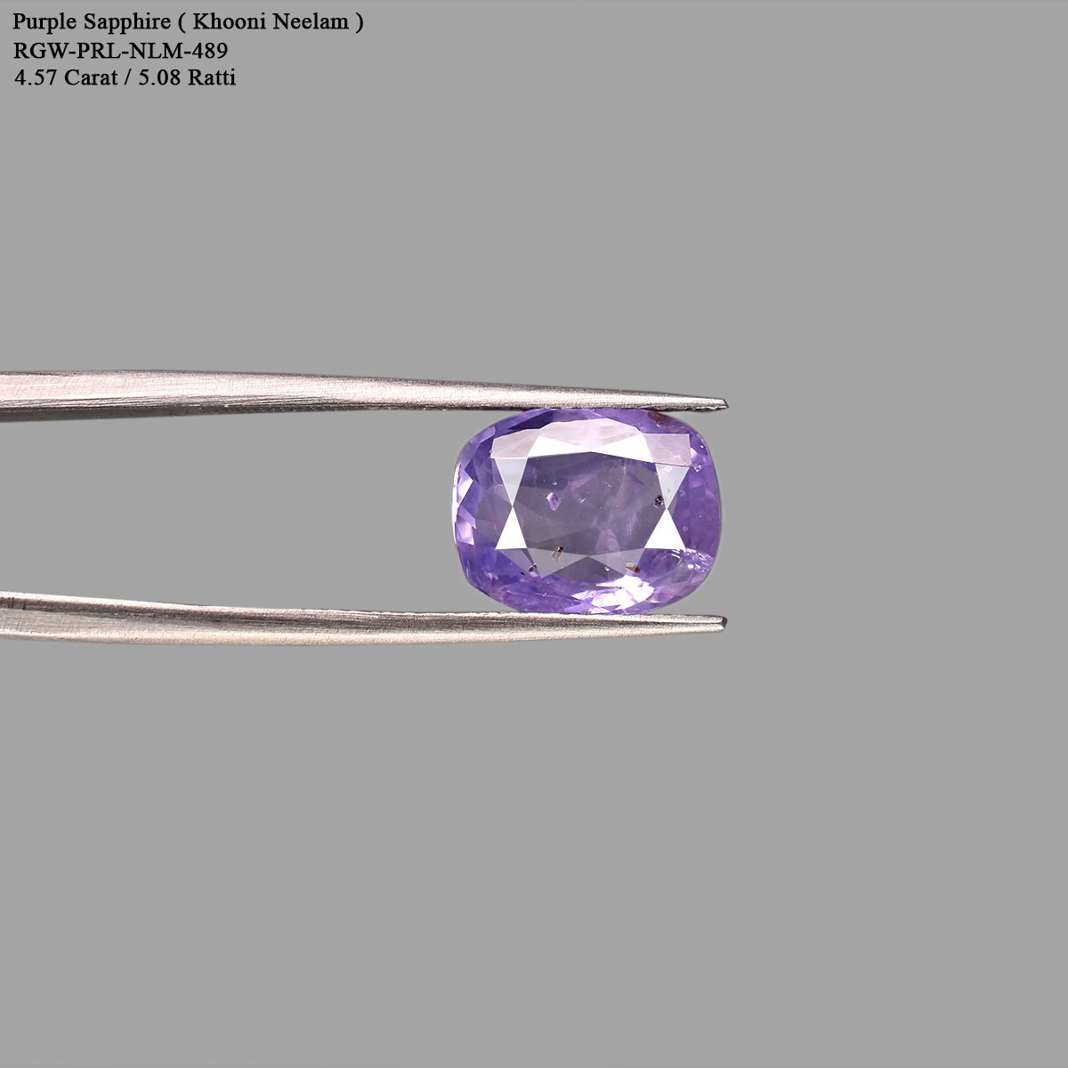 d0925-rgw-khooni-n-489-4 4.57 carats Purple Sapphire ( 5.08 ratti Khooni Neelam ) - Image 4