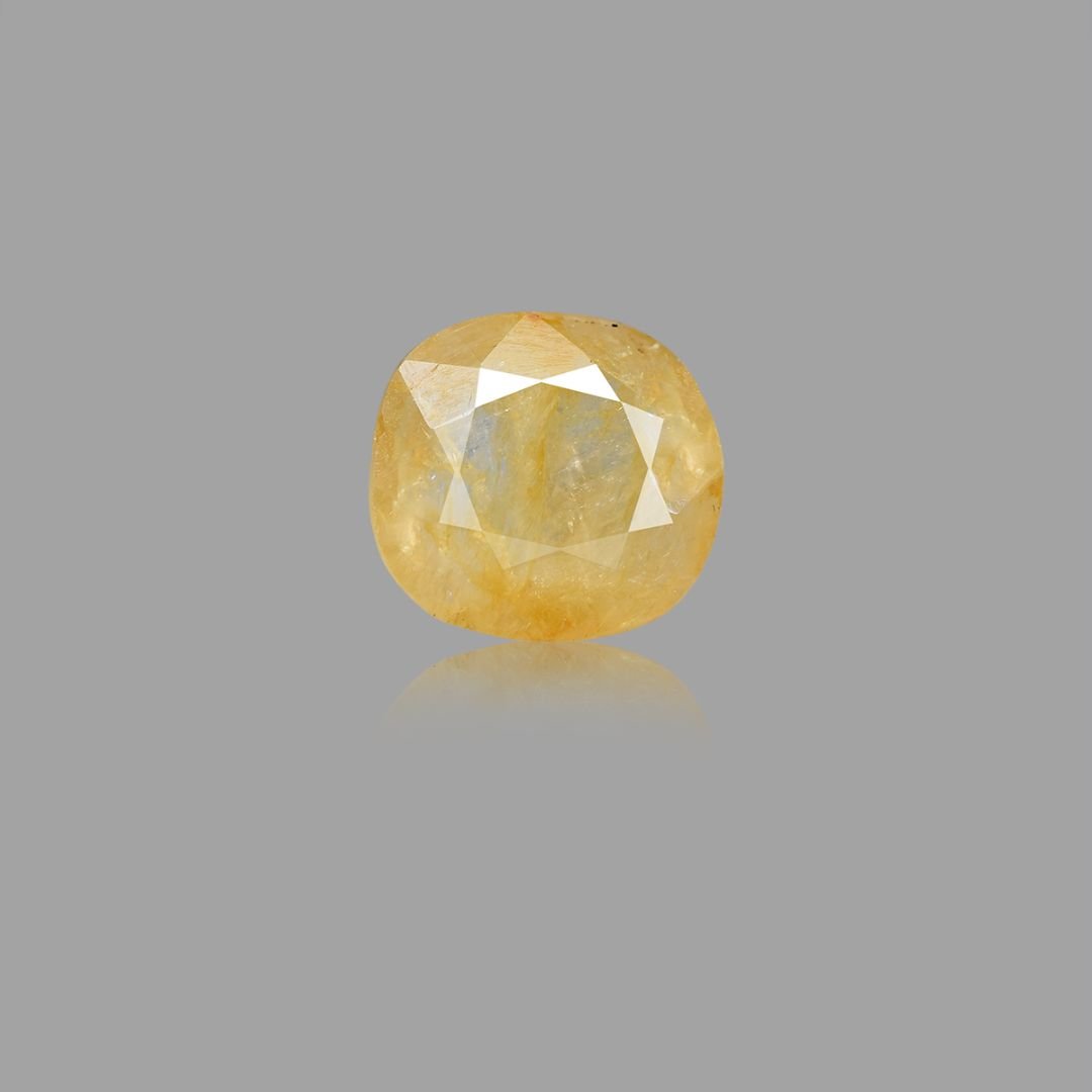 d1025-rgw-puk-683-1 6.64 carats Yellow Sapphire ( 7.38 ratti Pukhraj ) - Image 1