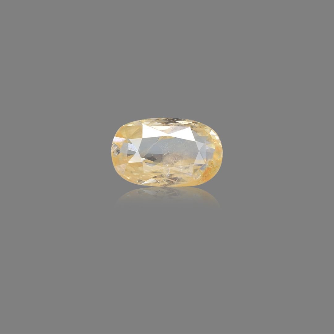 d1025-rgw-puk-755-1 4.95 carats Yellow Sapphire ( 5.5 ratti Pukhraj ) - Image 1