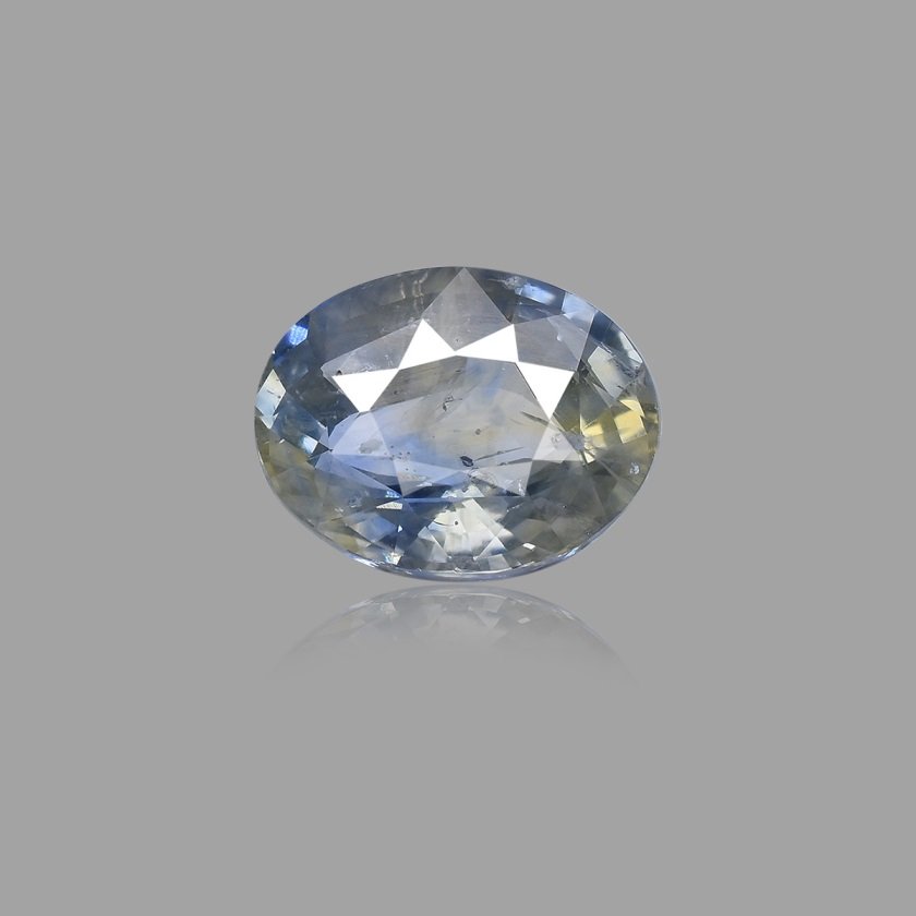d1125-rgw-heat-pita-914-1 5.53 carats Bi-color Sapphire ( 6.14 ratti Pitambari Neelam ) Heated - Image 1